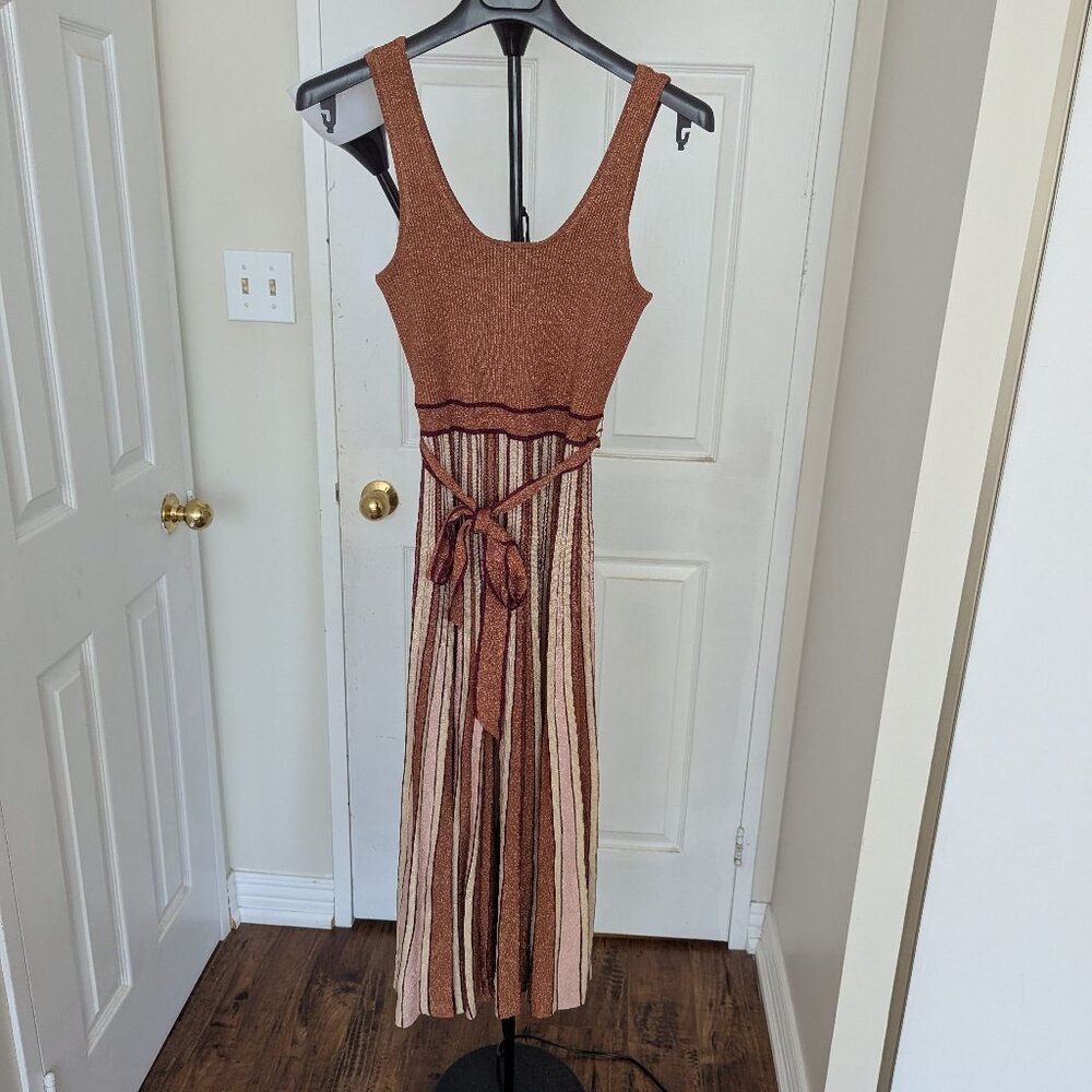 Zimmermann midi dress size 1 metallic